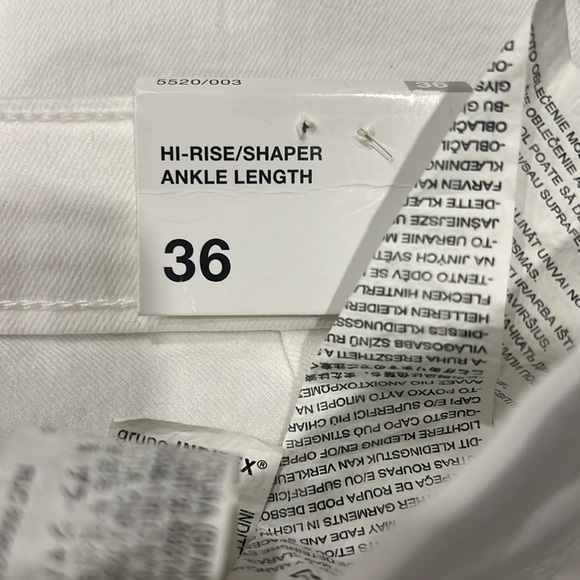 Zara white hi-rise/shaper ankle length - Picture 6 of 6